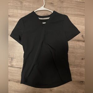 Fabletics size small black scrub top